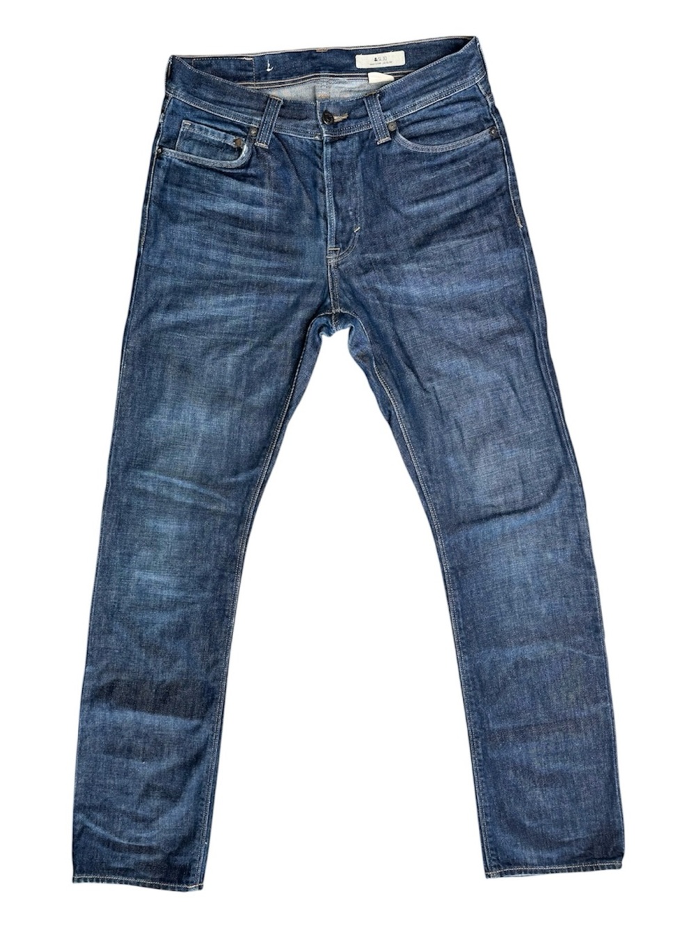 H&M SLIQ Men's Blue Denim Slim Leg Low Waist Jeans